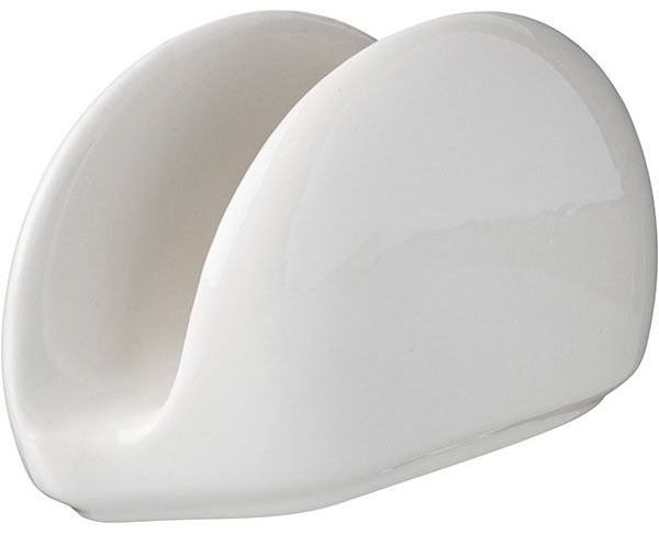 Белая салфетница «Кунстверк» из фарфора