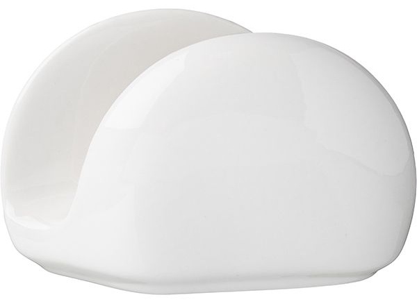 Белая салфетница «Кунстверк» из фарфора