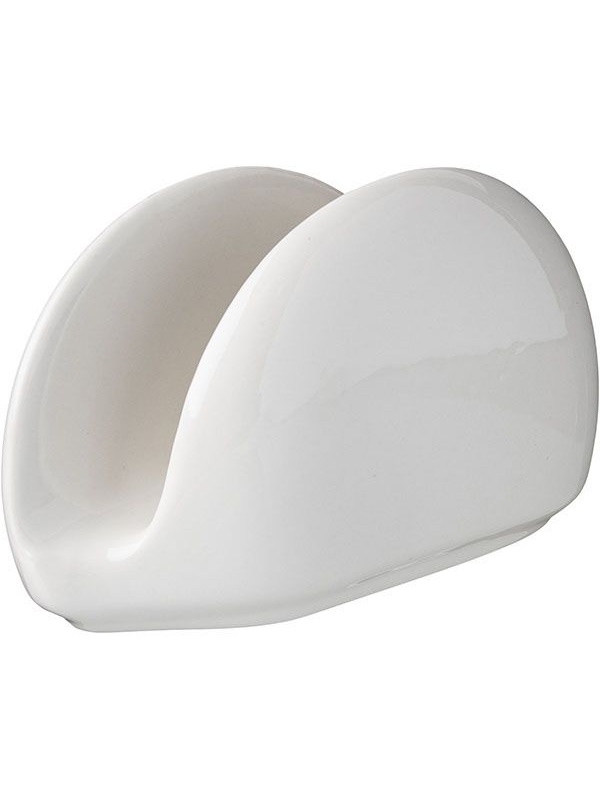 Белая салфетница «Кунстверк» из фарфора