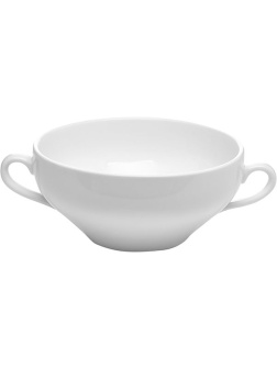 Чашка бульонная «Кунстверк»;фарфор;400мл;D=123,H=55,L=173мм;белый