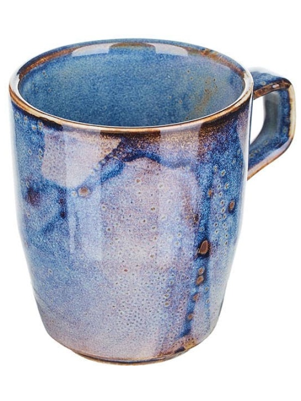 Кружка «Ирис»;фарфор;280мл;D=80,H=94мм;голуб.