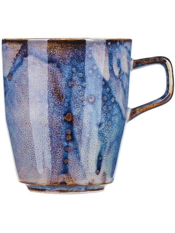 Кружка «Ирис»;фарфор;280мл;D=80,H=94мм;голуб.