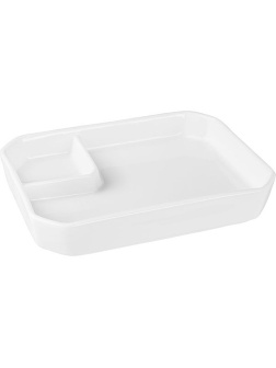 Менажница «Кунстверк»;фарфор;,H=35,L=190,B=140мм;белый