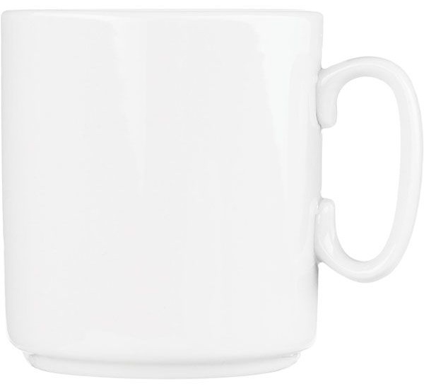 Кружка «Джойс»;фарфор;300мл;D=83,H=88,L=100мм;белый