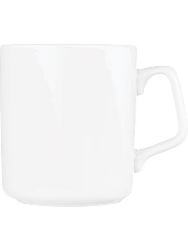 Кружка «Эльза»;фарфор;350мл;D=8,2,H=9,2,L=115,8см;белый