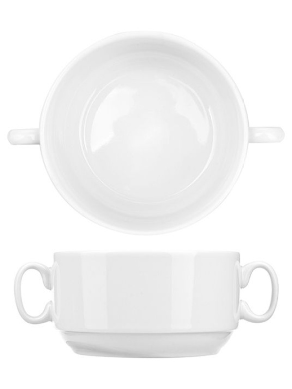 Чашка бульонная;фарфор;300мл;D=105,H=57мм;белый