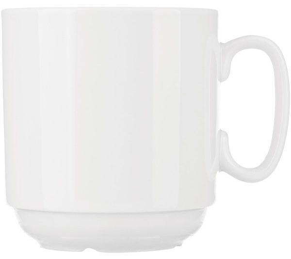 Кружка «Лайт»;фарфор;300мл;D=80,H=87мм;белый
