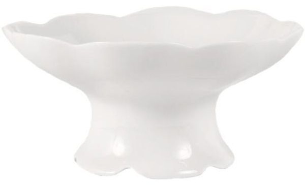 Ваза д/варенья «Елена»;фарфор;D=105,H=52мм;белый