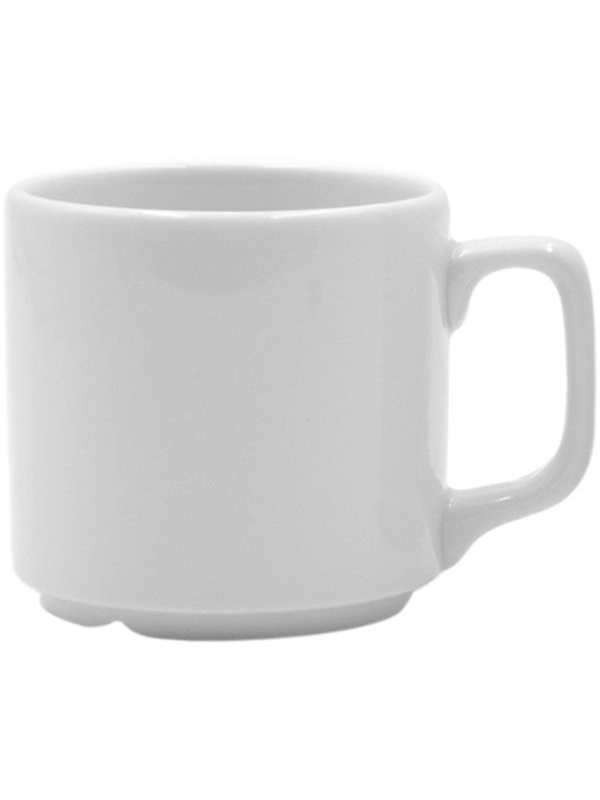 Кружка;фарфор;250мл;D=75,H=75мм;белый