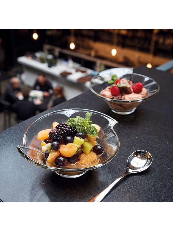 Креманка «Делиссимо»;стекло;380мл;D=181,H=73,L=168,B=181мм;прозр.