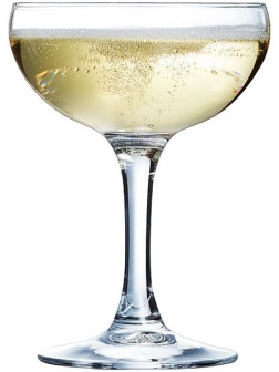 Шампанское-блюдце «Элеганс»;стекло;160мл;D=90,H=123мм;прозр.