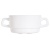 Чашка бульонная «Ресторан»;стекло;310мл;D=100,H=55,L=136мм;белый