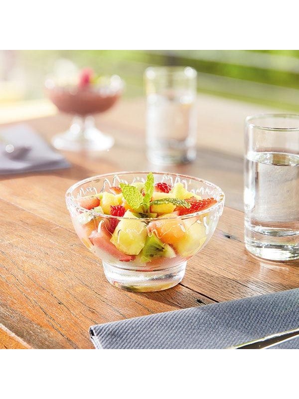 Креманка «Пепит»;стекло;200мл;D=105,H=63мм;прозр.