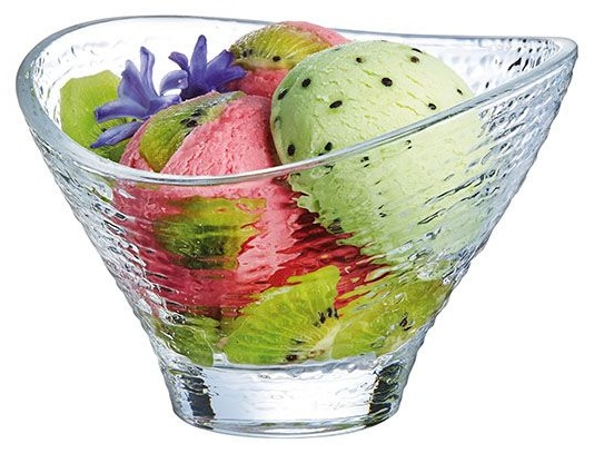 Креманка «Джаззд Фроузен»;стекло;250мл;D=125,H=92мм;матовый