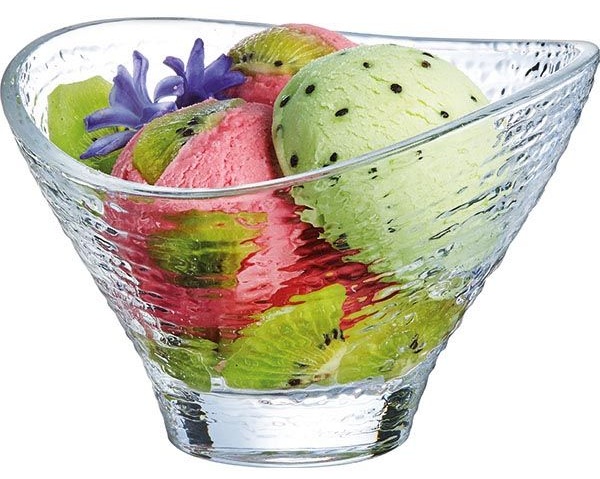 Креманка «Джаззд Фроузен»;стекло;250мл;D=125,H=92мм;матовый