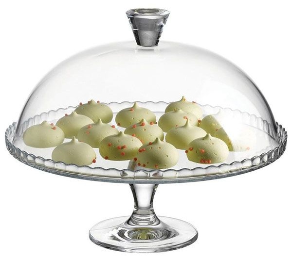 Подставка д/торта с крышкой;стекло;D=32,2,H=26,2см;прозр.