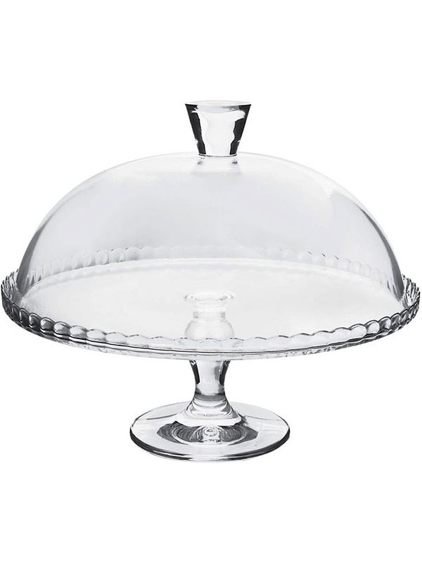 Подставка д/торта с крышкой;стекло;D=32,2,H=26,2см;прозр.