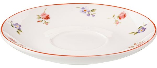 Набор посуды «Поэма Камарг» чайная пара (чашка + блюдце)[4шт];фарфор;260мл;D=9/15,H=7см;белый,розов.