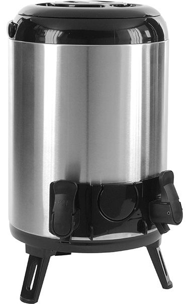 Термос с 2 кранами;сталь нерж.,алюмин.;10л;D=23,5,H=32,5см;металлич.