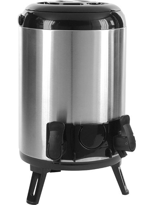 Термос с 2 кранами;сталь нерж.,алюмин.;10л;D=23,5,H=32,5см;металлич.