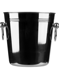 Ведро для шампанского;сталь нерж.;5,2л;D=21/15,5,H=25,5,L=22,5,B=25,5см;металлич.