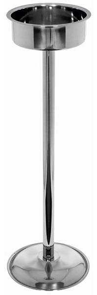 Подставка напольная для ведра;сталь нерж.;D=21,5/17,5,H=75,5см;металлич.