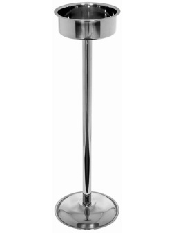 Подставка напольная для ведра;сталь нерж.;D=21,5/17,5,H=75,5см;металлич.