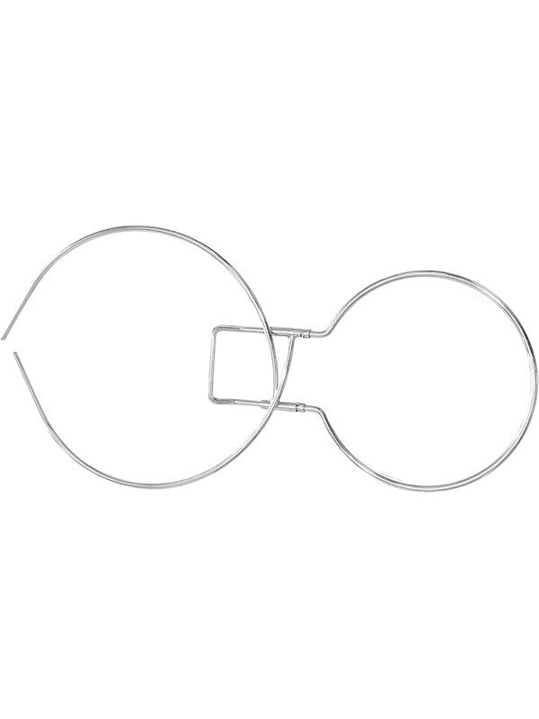 Настольная подставка д/ведра;сталь нерж.;D=196,H=160,L=50мм;металлич.