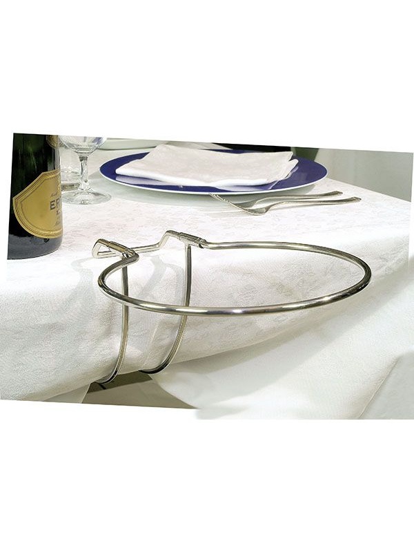 Настольная подставка д/ведра;сталь нерж.;D=196,H=160,L=50мм;металлич.