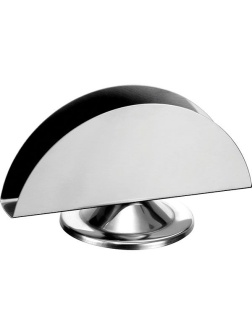 Салфетница;сталь нерж.;,H=88,L=145,B=80мм;серебрист.