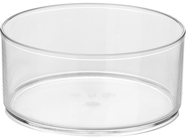 Колба д/джема;пластик;0,6л;D=140,H=65мм;прозр.