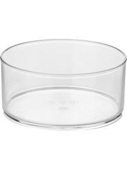 Колба д/джема;пластик;0,6л;D=140,H=65мм;прозр.