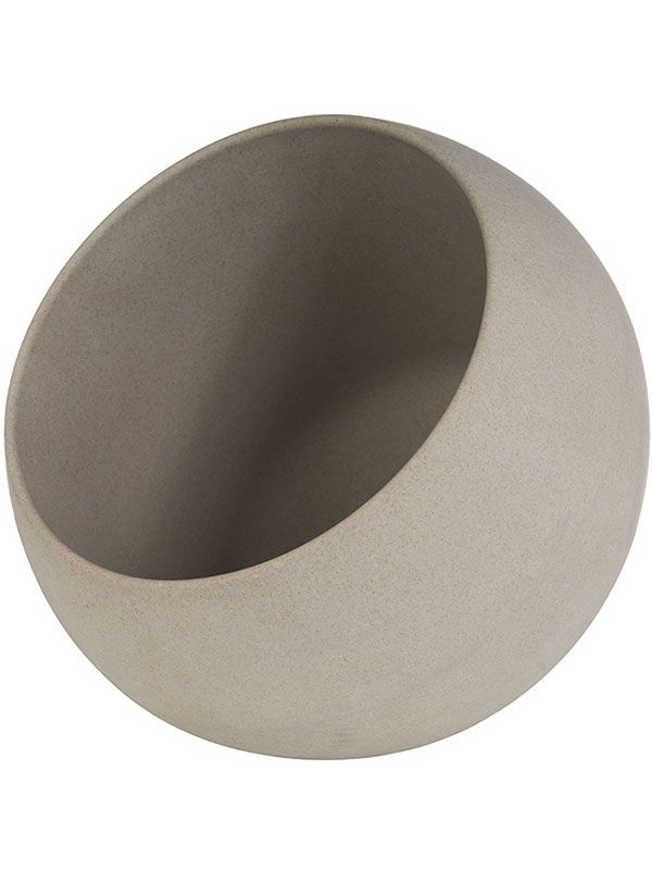 Емкость фуршетная «Мун» с откидной крышкой;пластик;0,8л;D=19,H=17,5см;серый