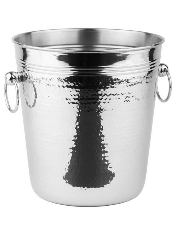 Ведро для шампанского;сталь нерж.;5,1л;D=20,H=21,5,B=20,5см;металлич.