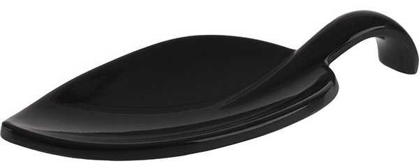 Ложка для комплимента «Лиф»;пластик;,H=15,L=100,B=45мм;черный