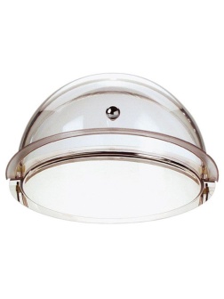 Поднос д/сыра с крышк.;сталь нерж.,акрил;D=38,H=26,5см;прозр.,металлич.