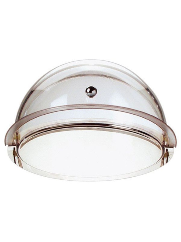 Поднос д/сыра с крышк.;сталь нерж.,акрил;D=38,H=26,5см;прозр.,металлич.