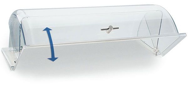 Крышка для подноса арт. 11514, 11541, 11503;пластик;,H=17,L=53,B=32,5см;прозр.