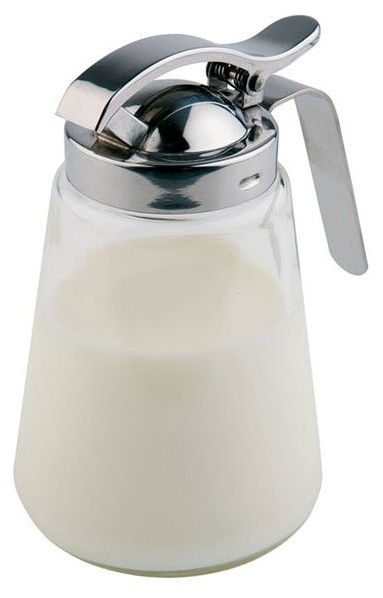 Диспенсер д/сливок/меда;стекло,сталь нерж.;300мл;D=85,H=135мм