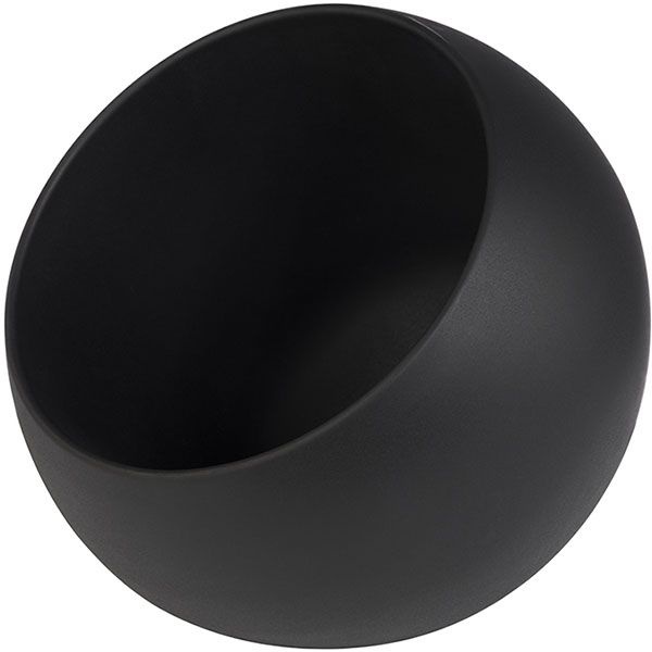 Емкость фуршетная «Мун» с откидной крышкой;пластик;0,8л;D=19,H=17,5см;черный