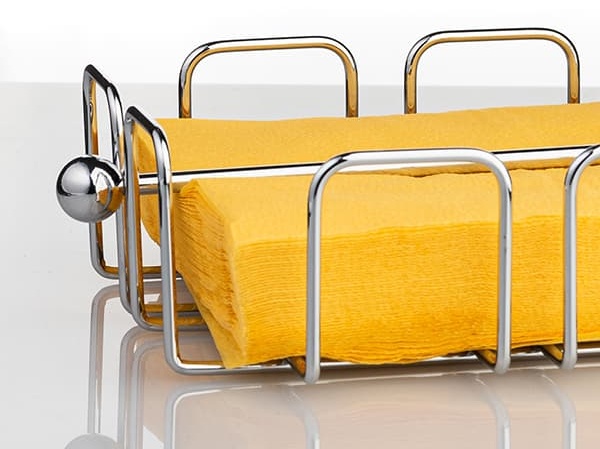 Салфетница;хром;,H=65,L=190,B=190мм;металлич.