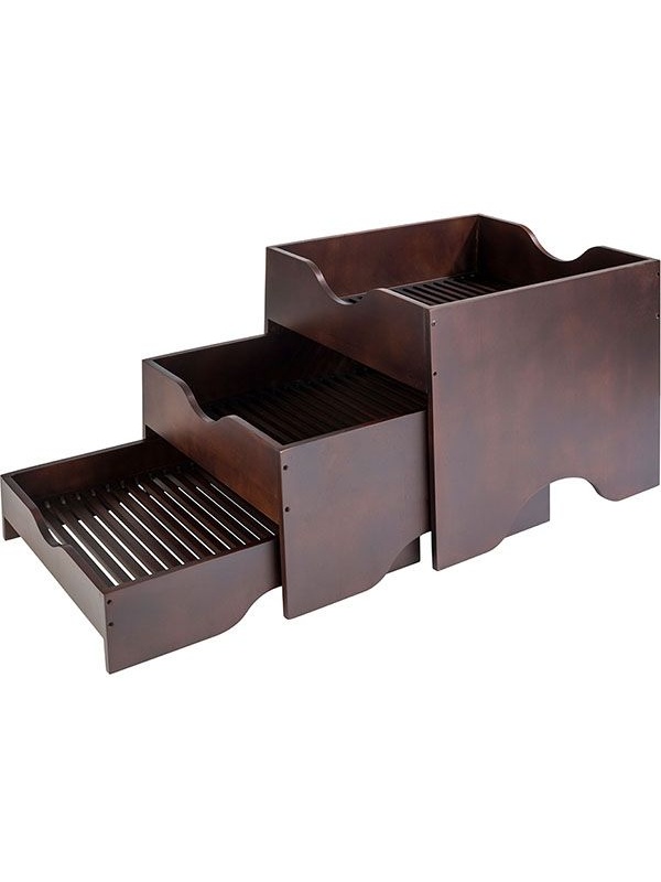 Стенд фуршетный из 3 х частей;дерево;,H=33,L=40,B=40см;коричнев.