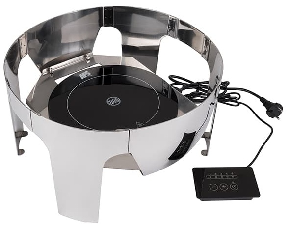 Мармит круглый индукция;сталь нерж.;11л;,H=39,L=48,B=42см;металлич.