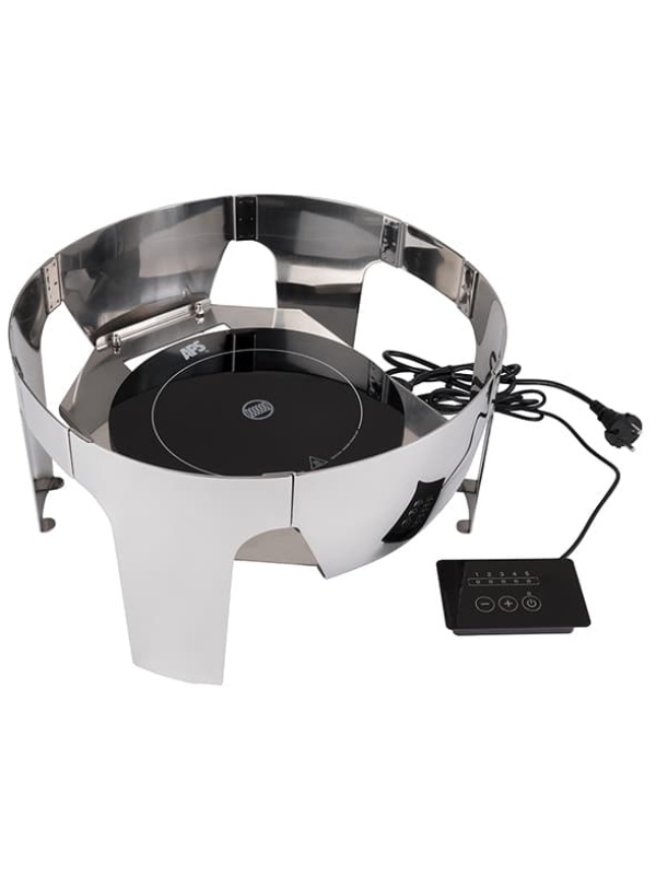 Мармит круглый индукция;сталь нерж.;11л;,H=39,L=48,B=42см;металлич.