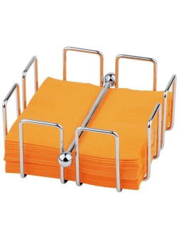 Салфетница;хром;,H=65,L=140,B=140мм;металлич.