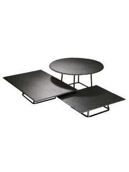 Подставка д/фуршетн.блюд;металл;,H=8,L=18,B=18см;черный