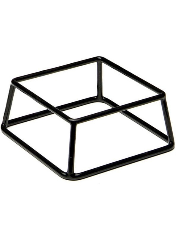 Подставка д/фуршетн.блюд;металл;,H=8,L=18,B=18см;черный