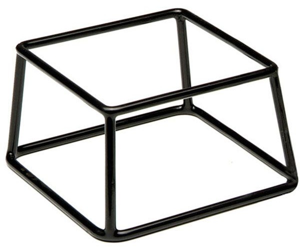 Подставка д/фуршетн.блюд;металл;,H=10,L=18,B=18см;черный