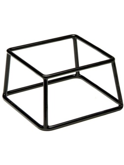 Подставка д/фуршетн.блюд;металл;,H=10,L=18,B=18см;черный