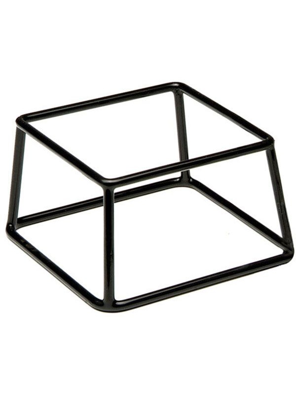 Подставка д/фуршетн.блюд;металл;,H=10,L=18,B=18см;черный